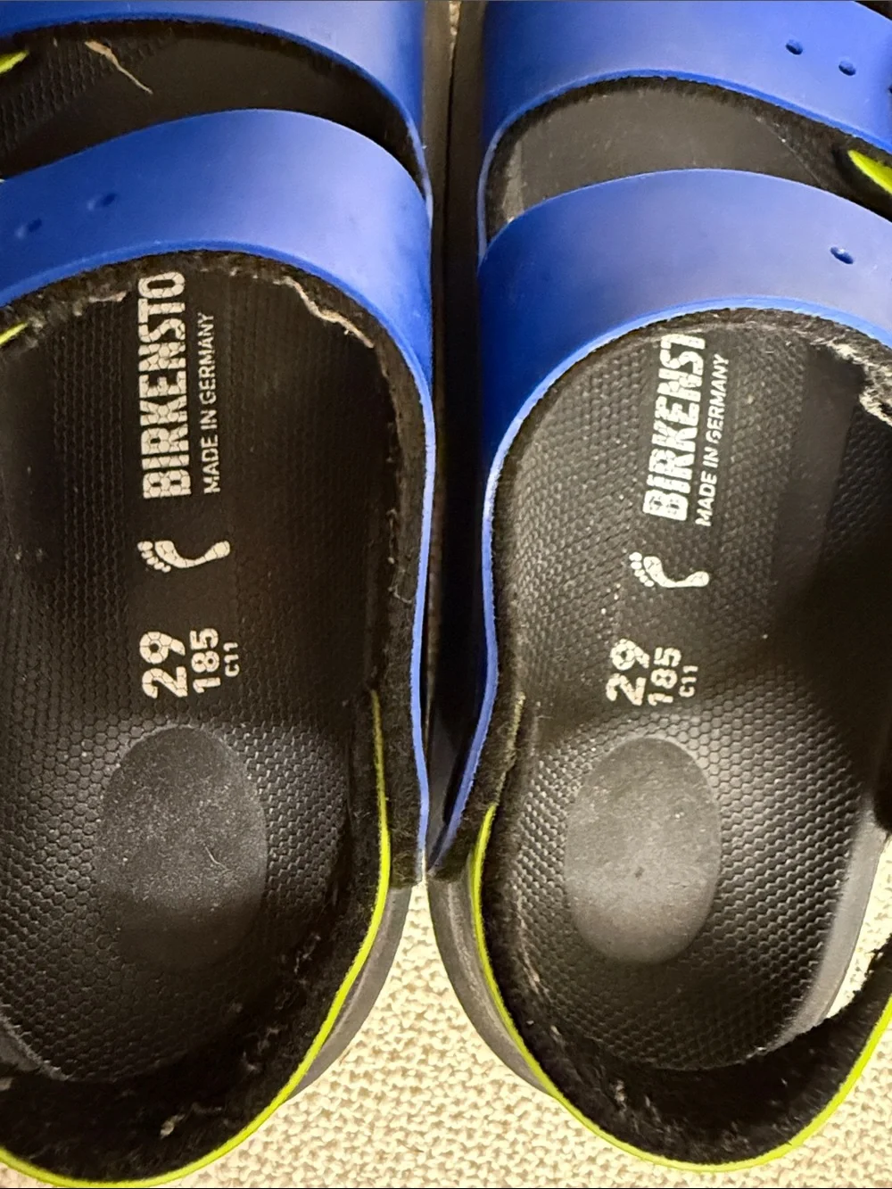 Birkenstock vibrant blue